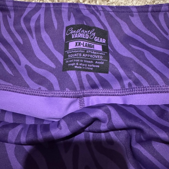 Constantly Varied Gear Purple Textured Leggings - Picture 2 of 2